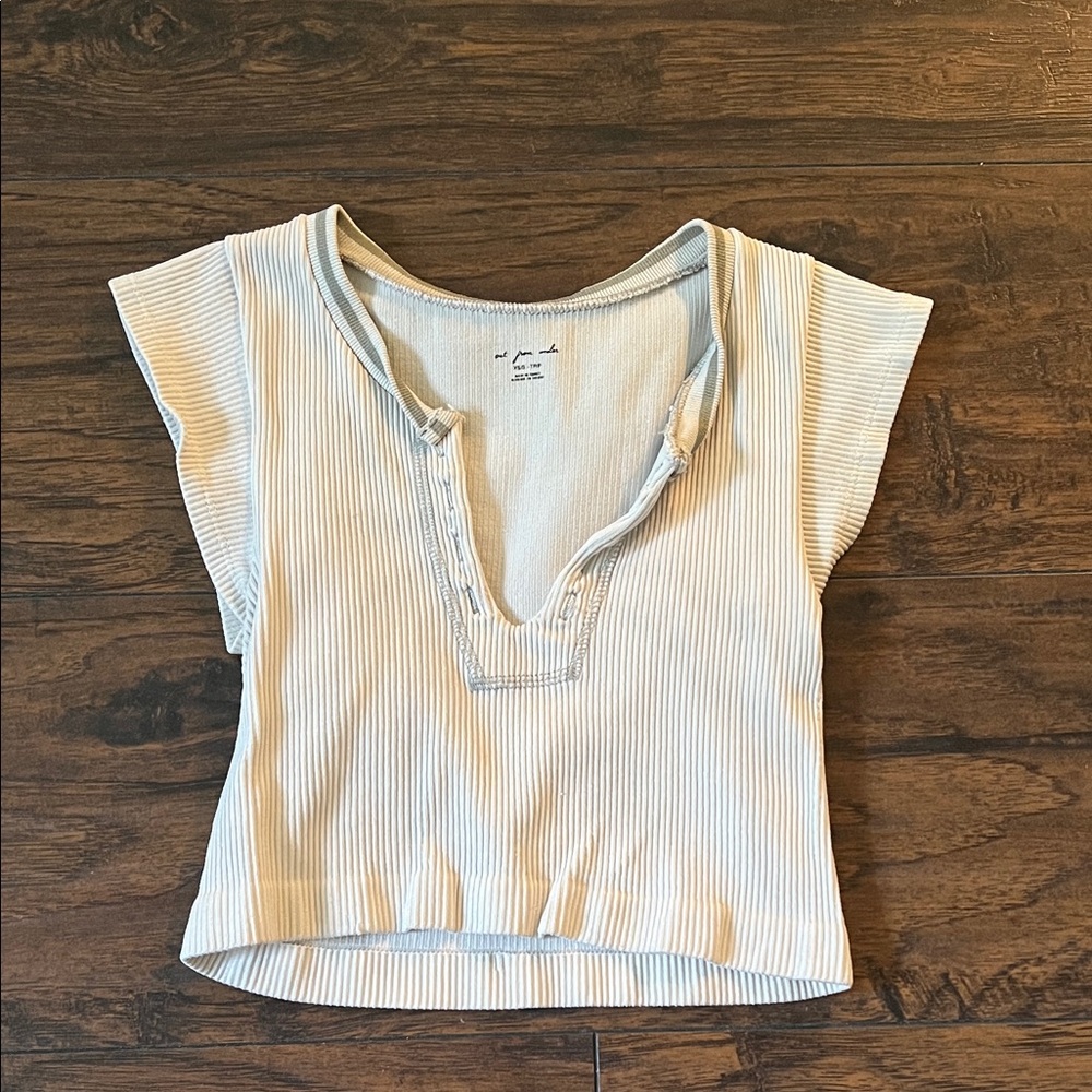 Urban Outfitters Cream Crop Top
